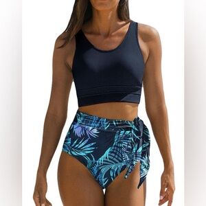 Dokotoo 2 Piece Scoop Neck Sleeveless 2025 Racerback Top Tie Knot nwt